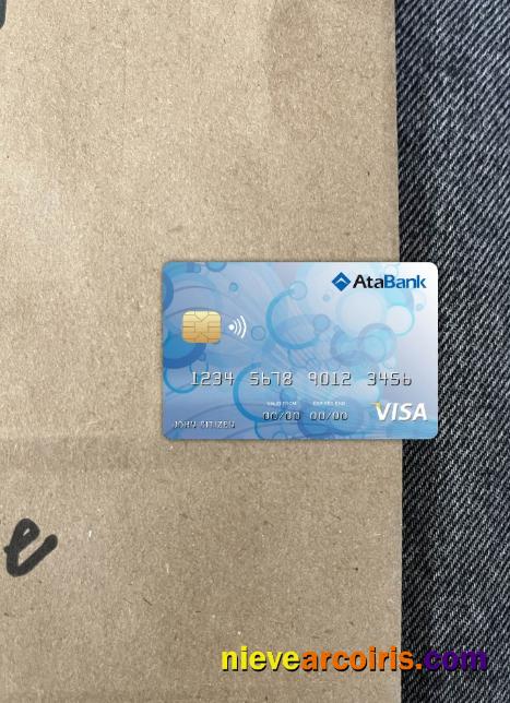 Bosnia and Herzegovina Ata bank visa card photolook